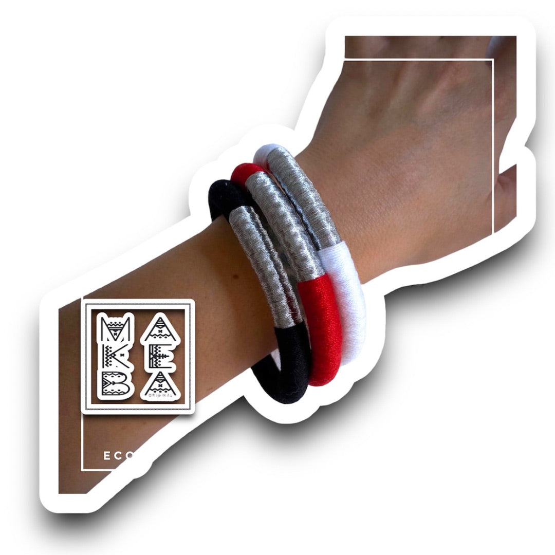 Set 3 Bangle Classic - “Words unspoken” Argento Silver