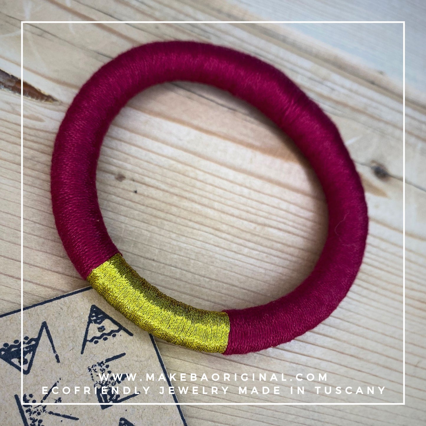 Bracciale Bangle Classic - Borgogna Oro Gold