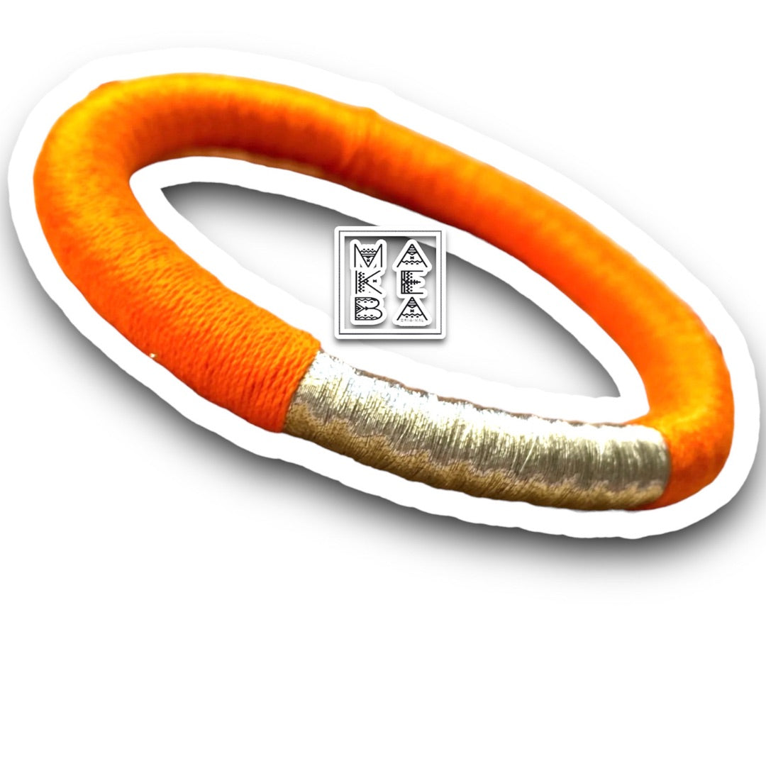 Bracciale Bangle Classic - Arancio Argento Silver
