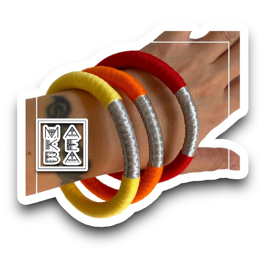 Set 3 Bangle Classic - “Too Spicy” Argento Silver