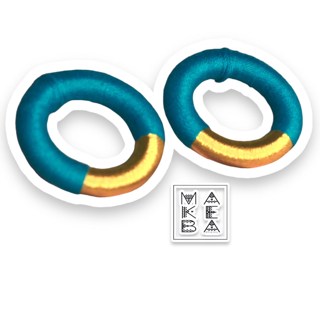 Orecchini Maxi - Petrolio oro gold