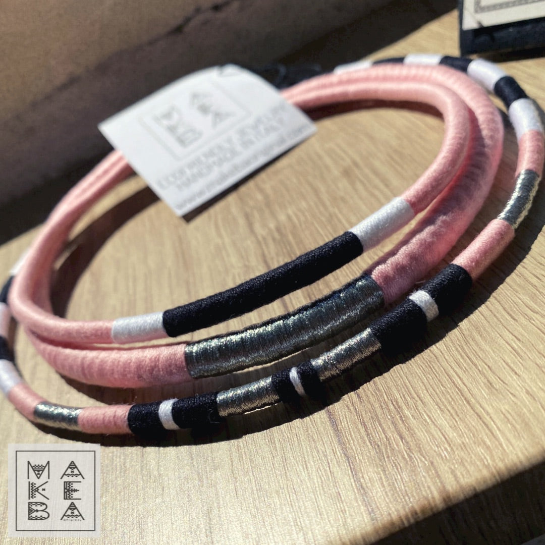 Girocollo Tri - Cairo - Rosa Vanity argento silver