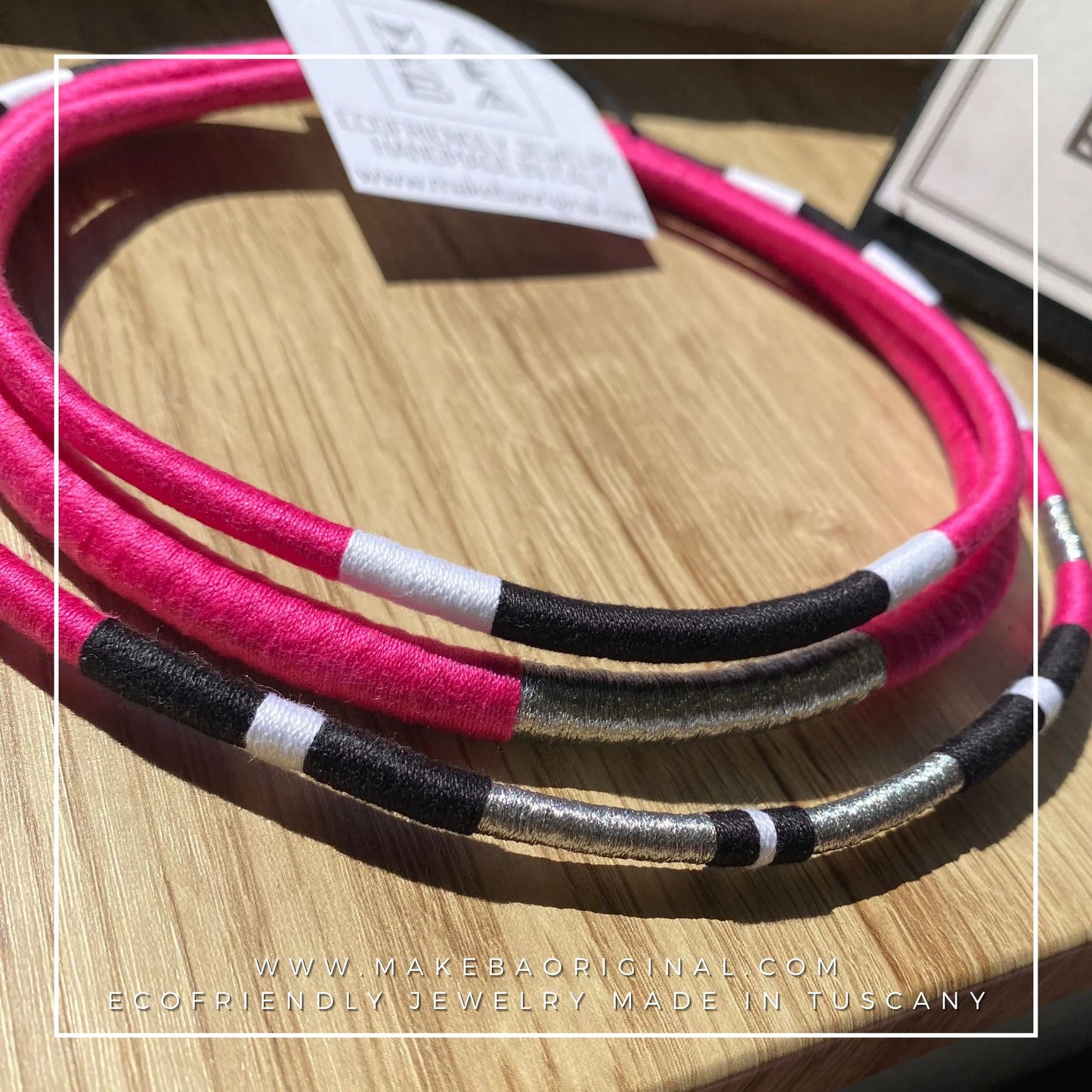 Girocollo Tri Silver - Cairo - Fuxia rosa Argento