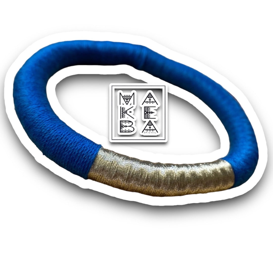 Bracciale Bangle Classic - Blu elettrico Argento Silver