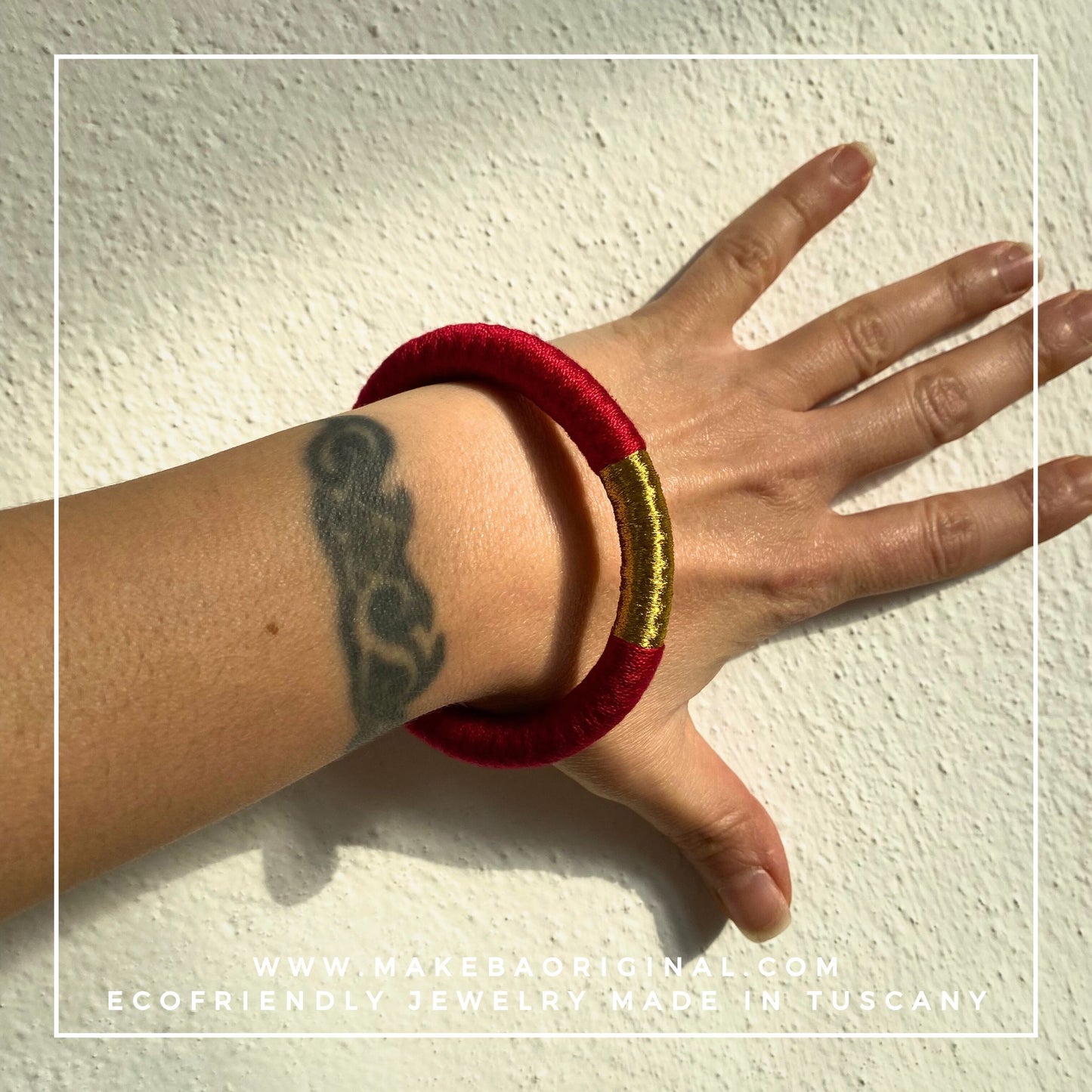 Bracciale Bangle Classic - Borgogna Oro Gold