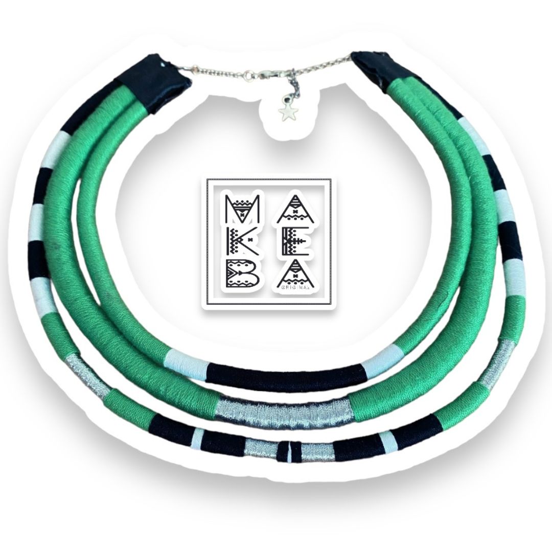 Girocollo Tri Silver - Cairo - Verde Prato Argento