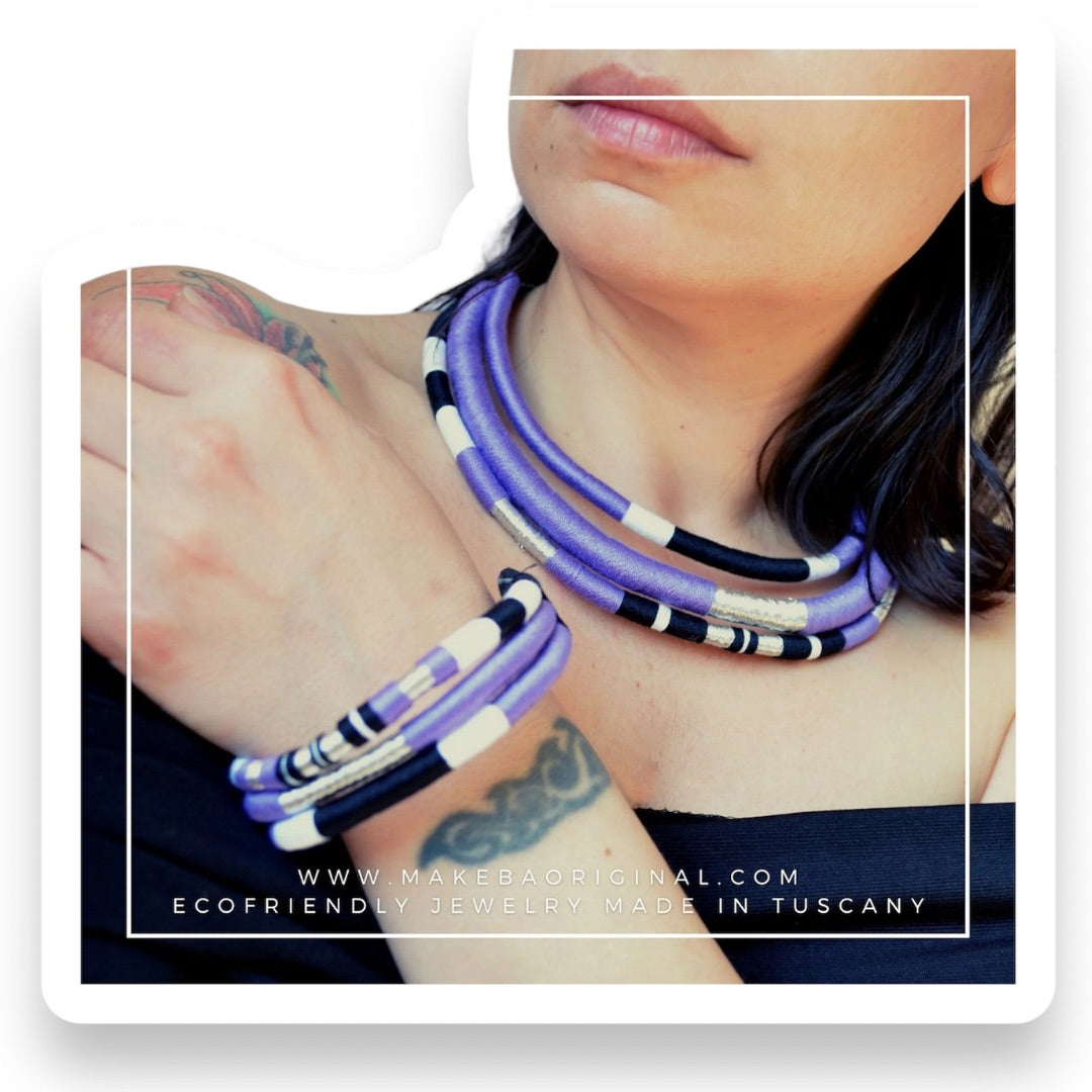 Girocollo Tri Silver - Cairo - Viola Argento Silver