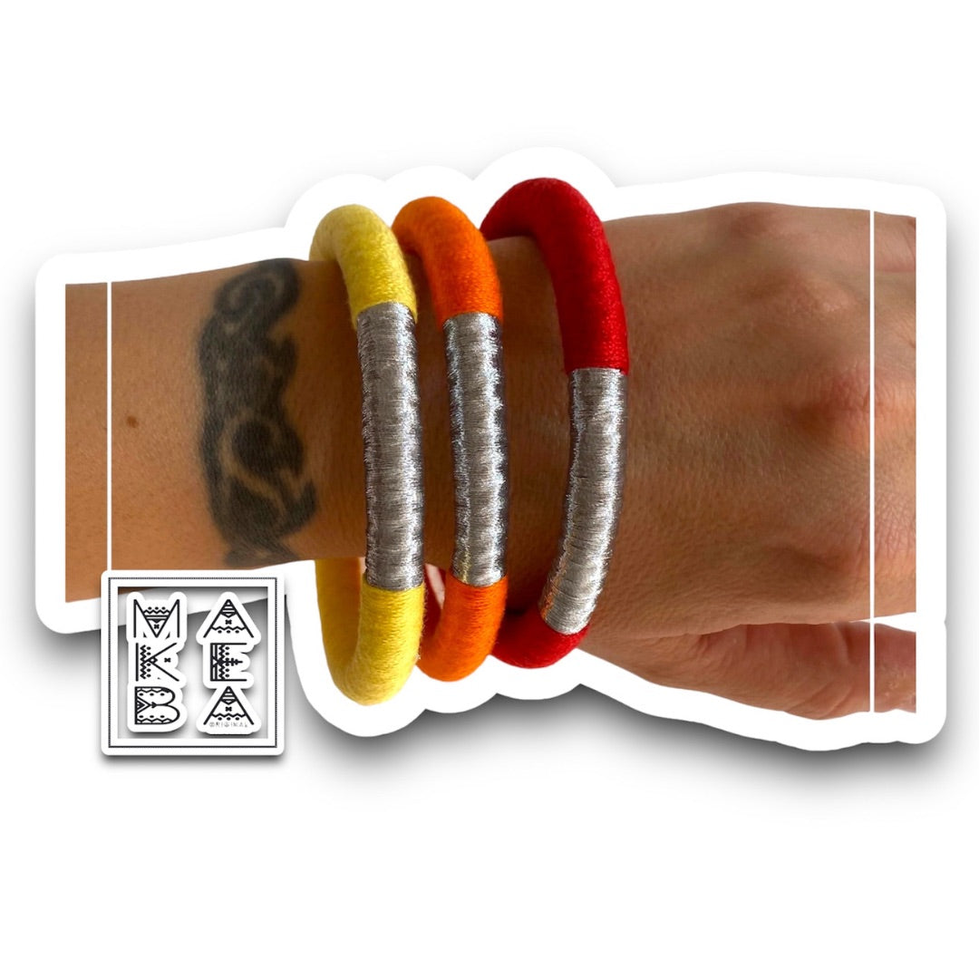 Set 3 Bangle Classic - “Too Spicy” Argento Silver
