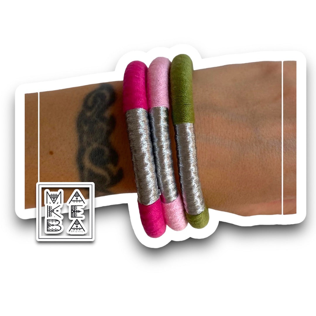 Set 3 Bangle Classic - “Natural mystic” Argento Silver