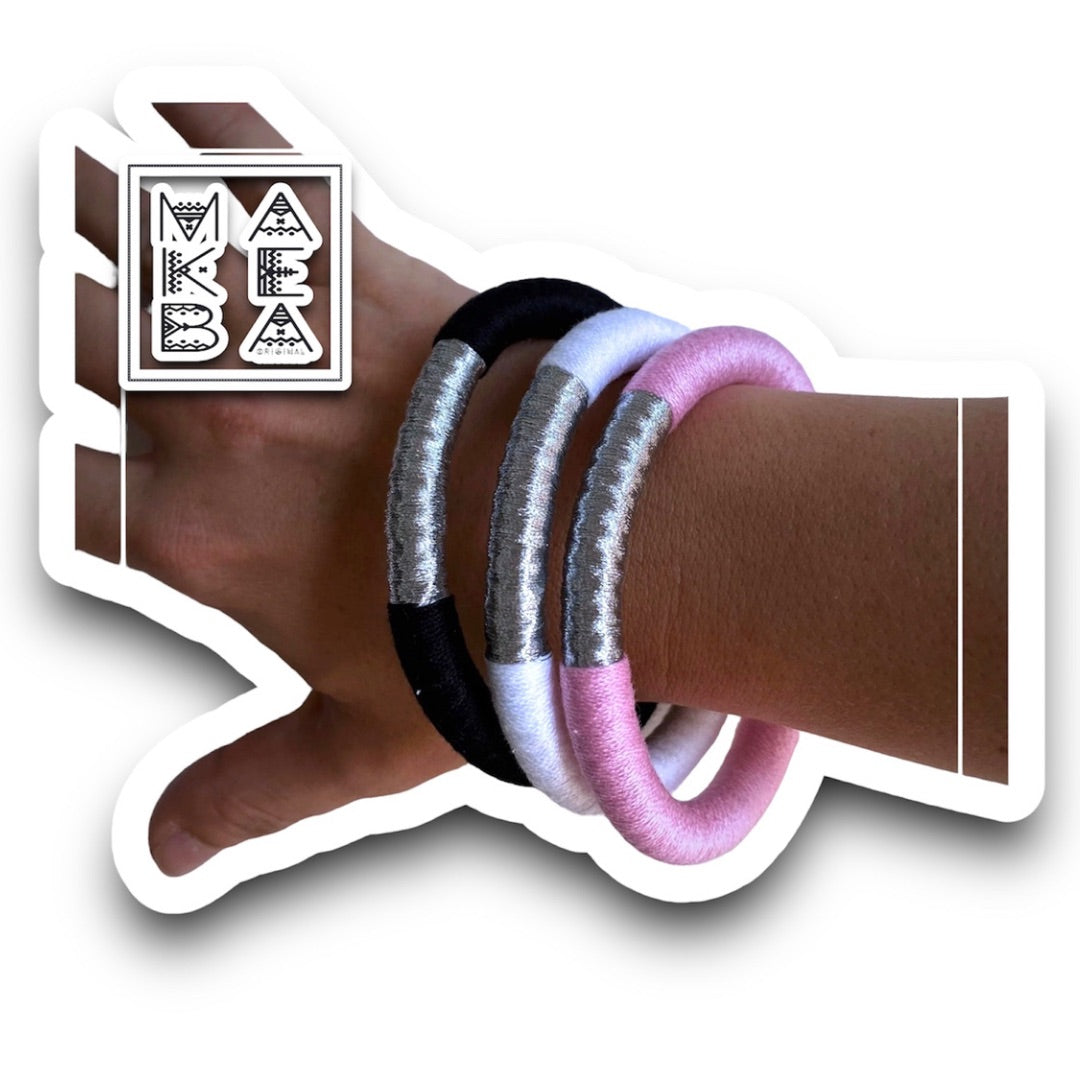 Set 3 Bangle Classic - “Candy crush” Argento Silver