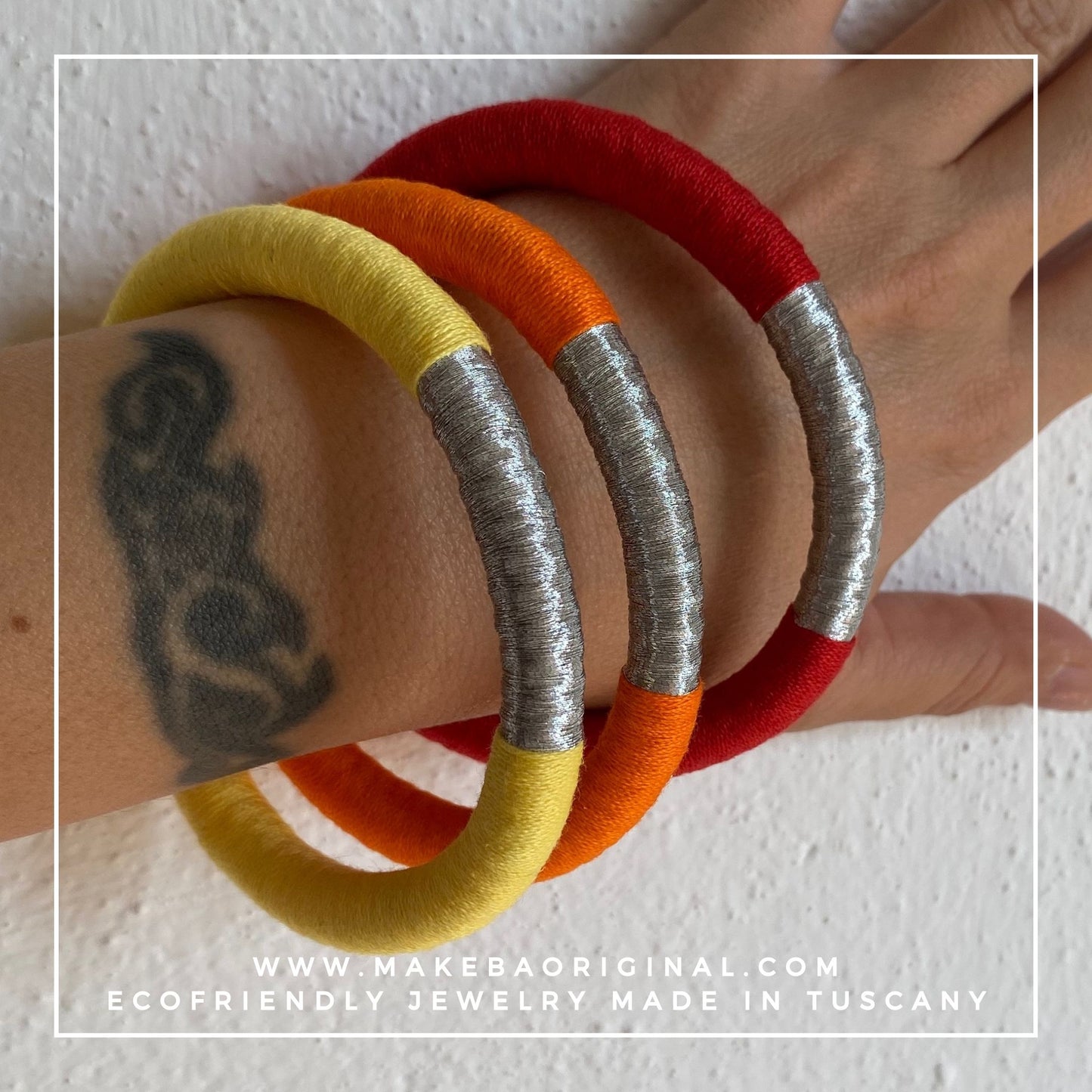 Set 3 Bangle Classic - “Too Spicy” Argento Silver