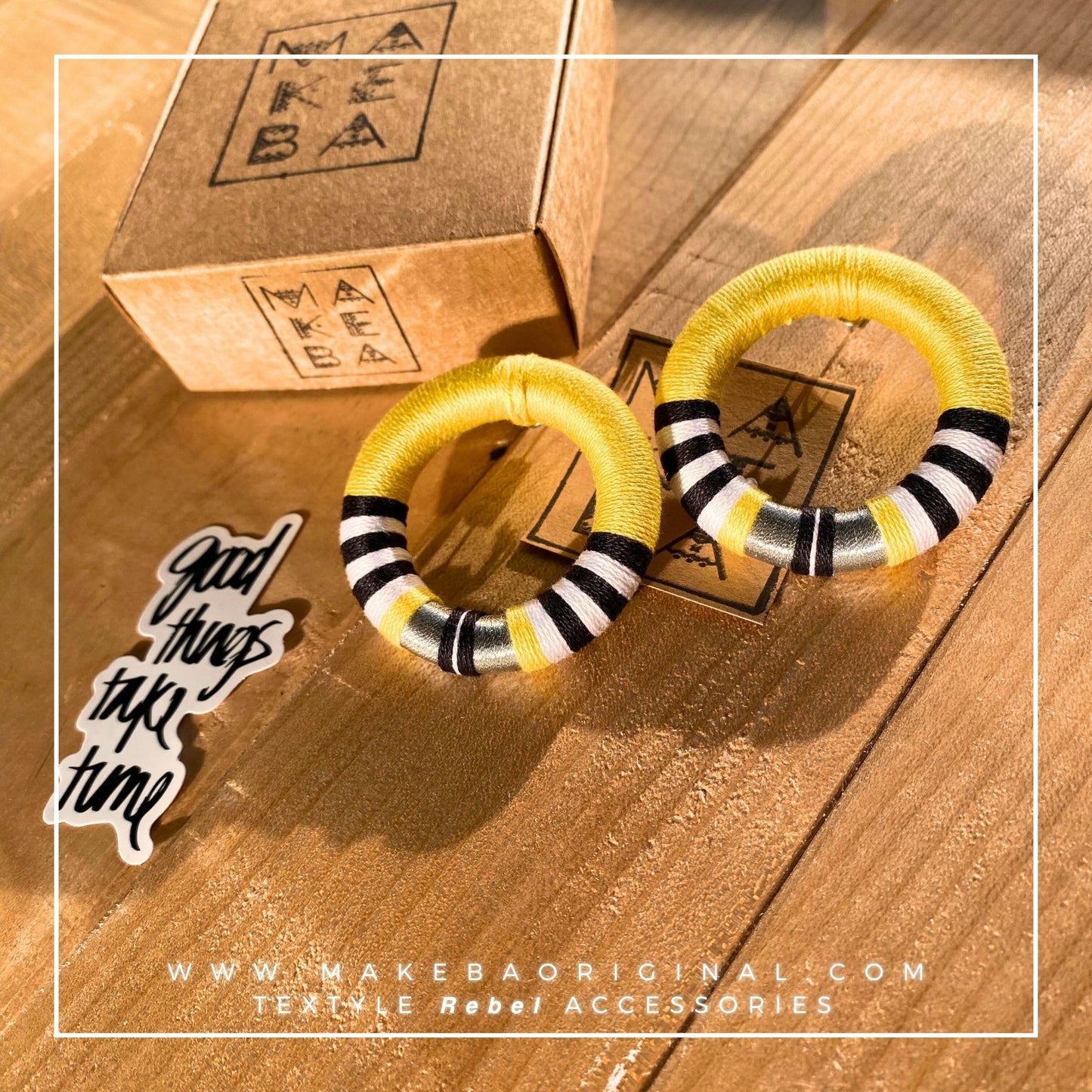 Orecchini Maxi Cleo - Giallo Sole