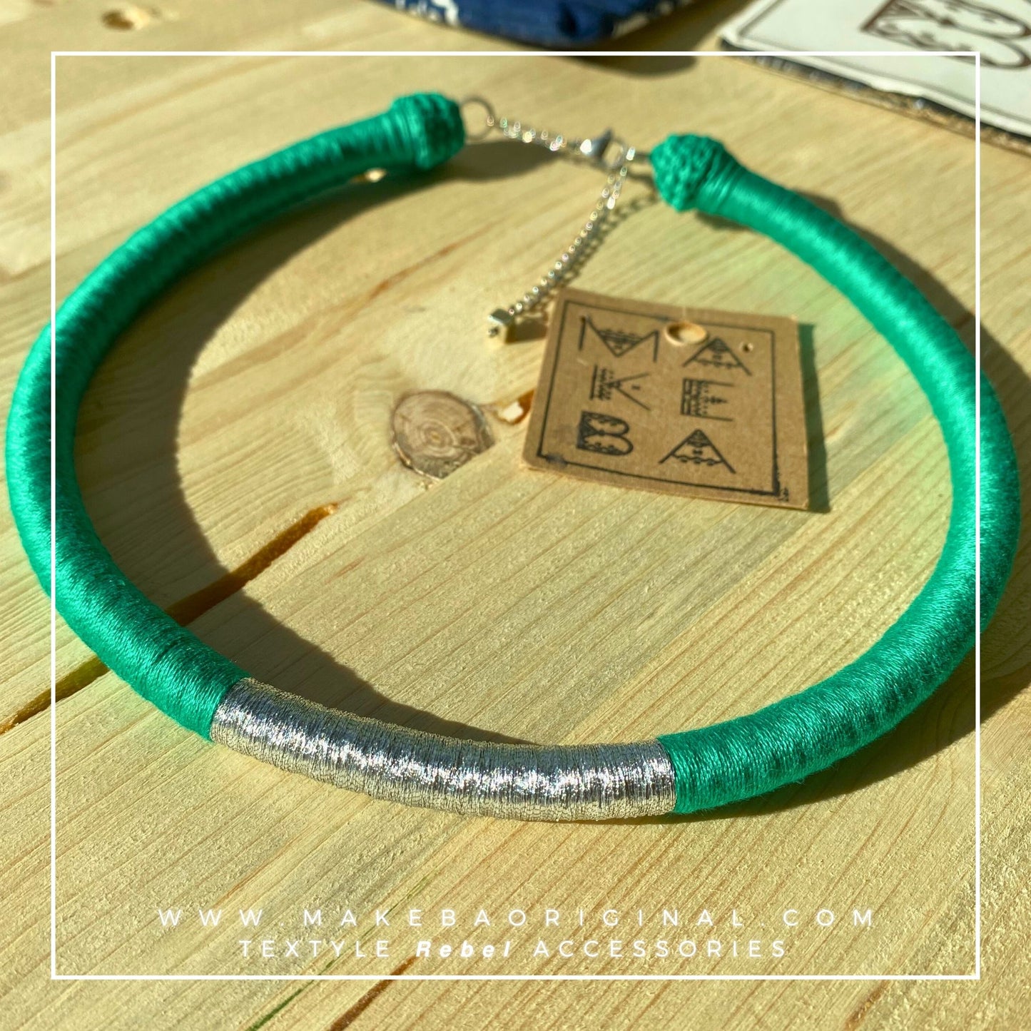 Collana Classic Singola - Verde Smeraldo Silver