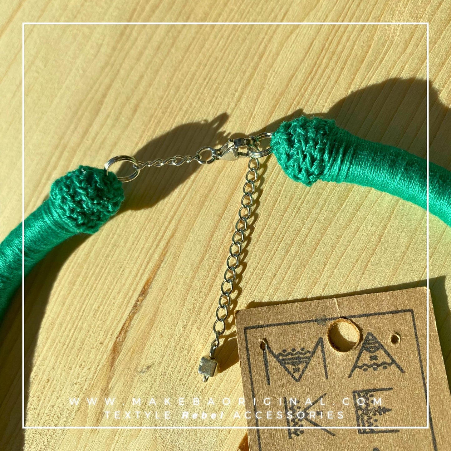 Collana Classic Singola - Verde Smeraldo Silver