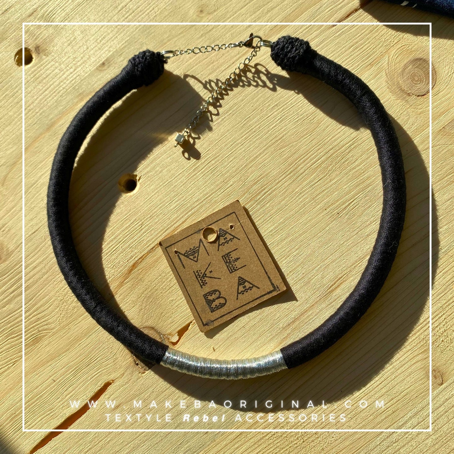 Collana Classic Singola - Nero Silver