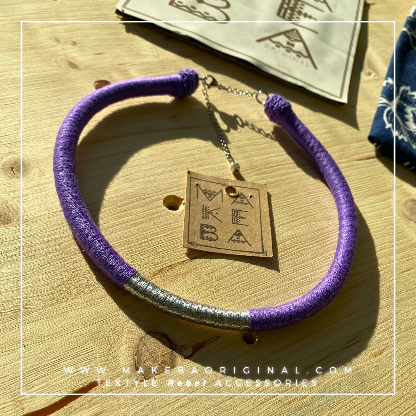 Collana Classic Singola - Viola Silver