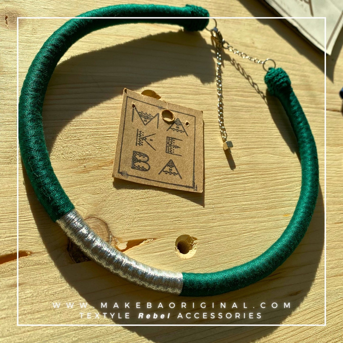 Collana Classic Singola - Verde Bosco Silver