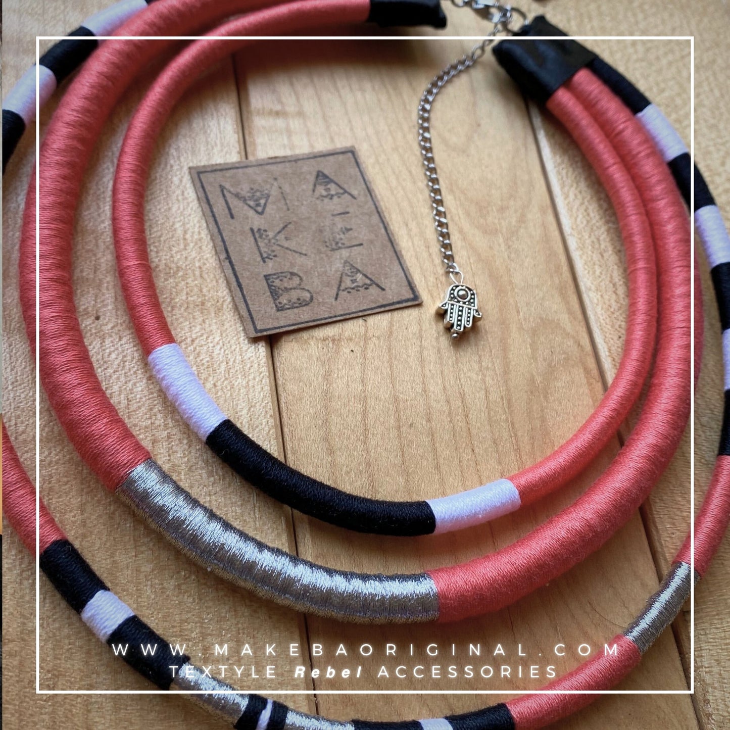 Girocollo Tri - Cairo - Corallo Argento Silver