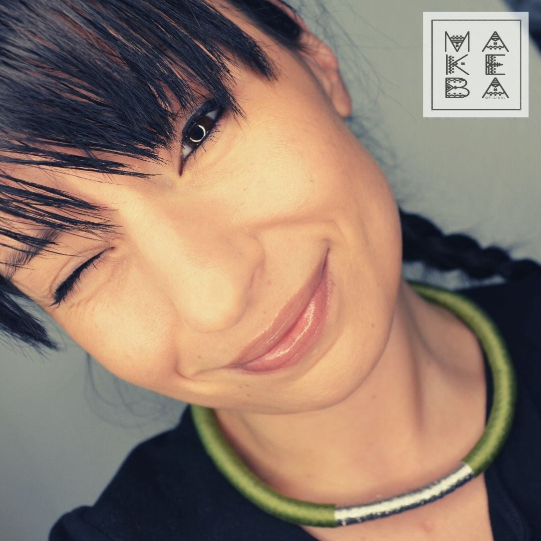 Collana Classic Singola - Verde Oliva Silver