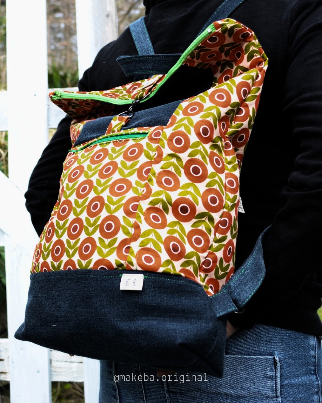 Zaino PEEKABOO //Flower power//