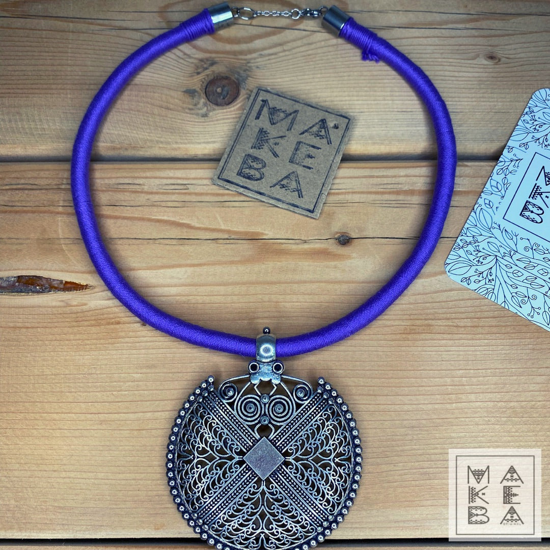 COLLANA TRIBAL NINA - VIOLA