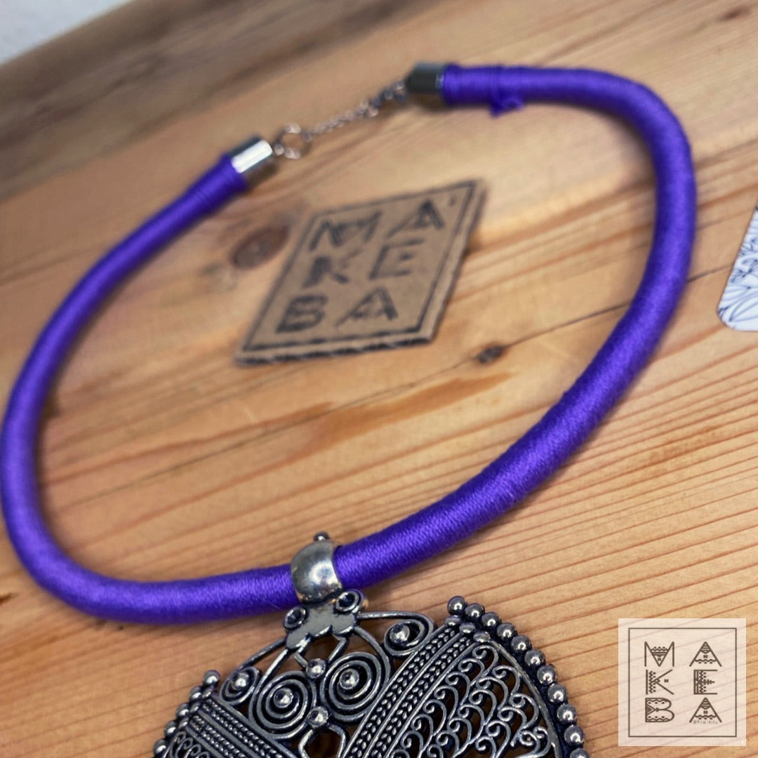 COLLANA TRIBAL NINA - VIOLA