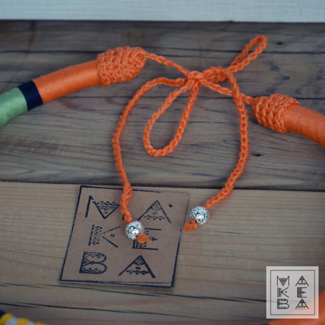 COLLANA ANTHEA - ARANCIO BLU SALVIA ZAFFERANO
