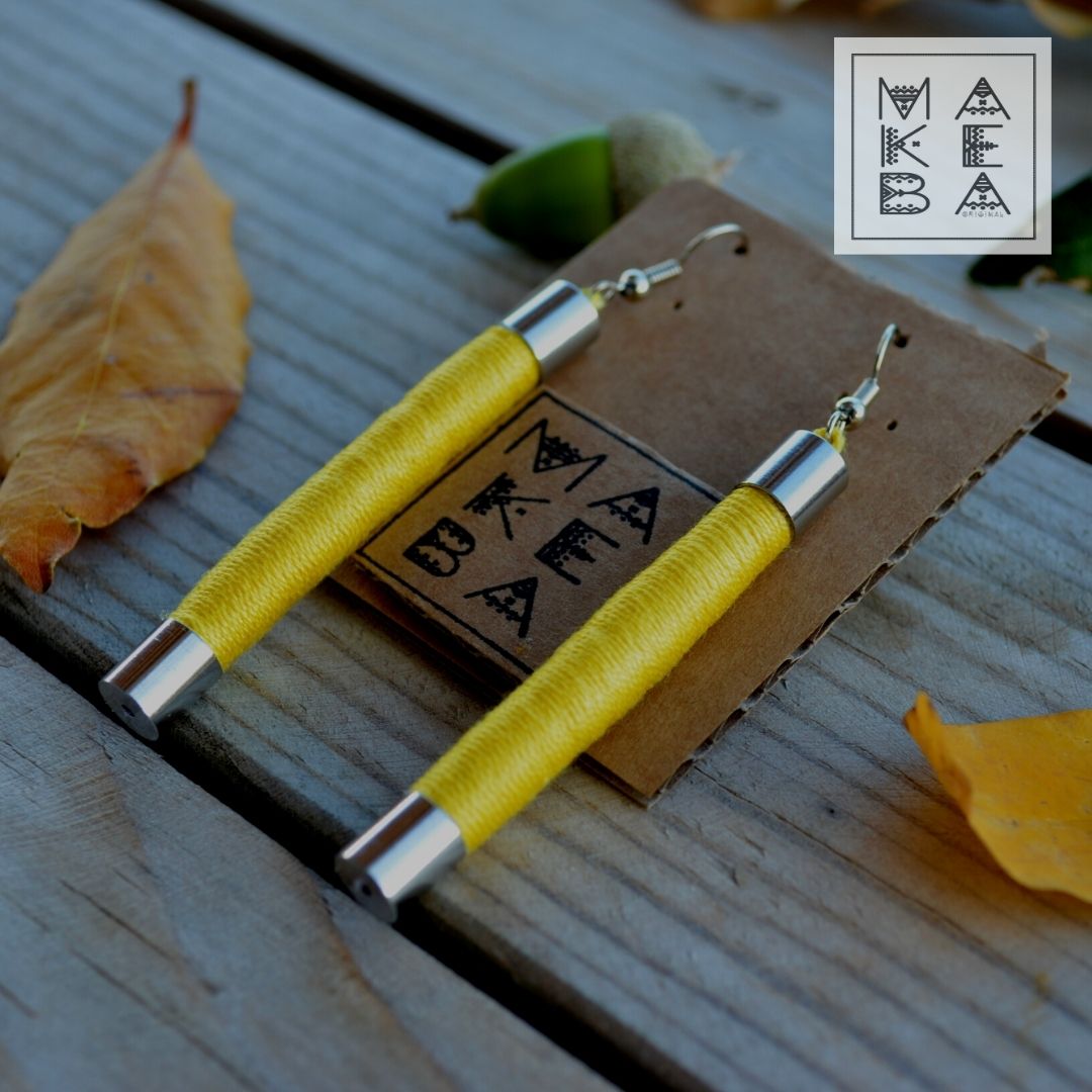 Orecchini Classic - Giallo sole silver