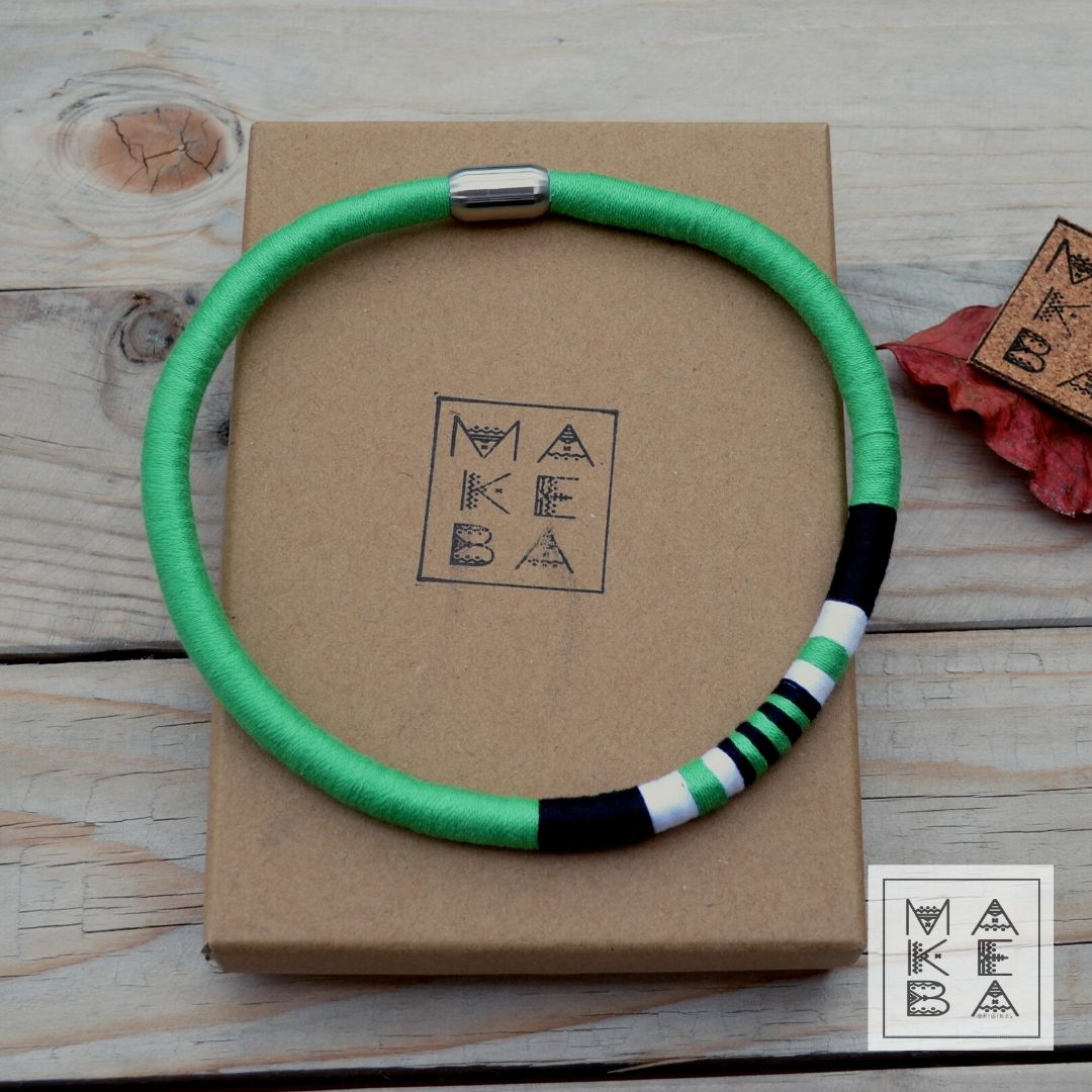 Collana Cobra Trap - Verde prato