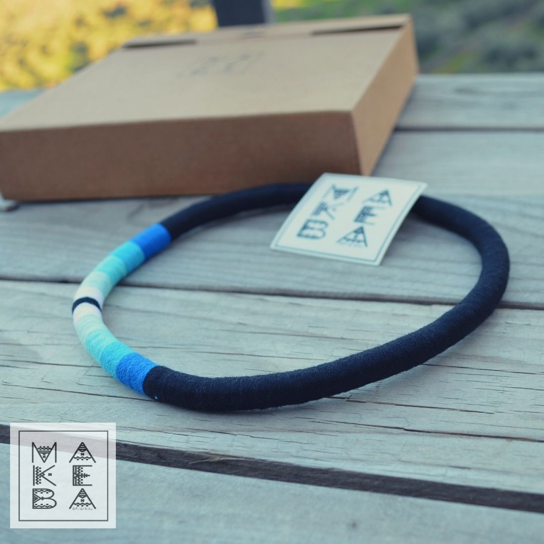 Collana Singola Zoe - Blu elettrico Azzurro