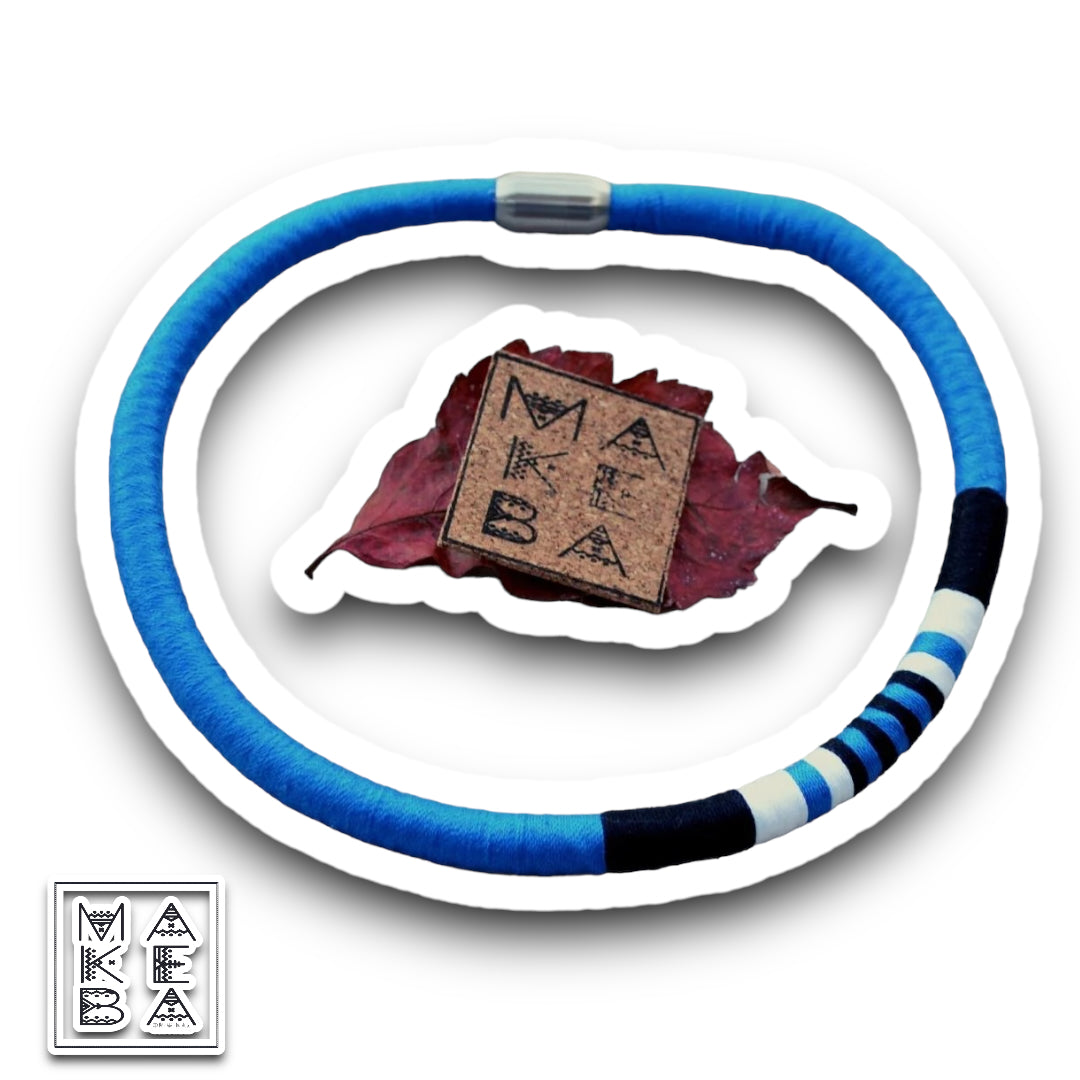 Collana Cobra Trap - Blu elettrico