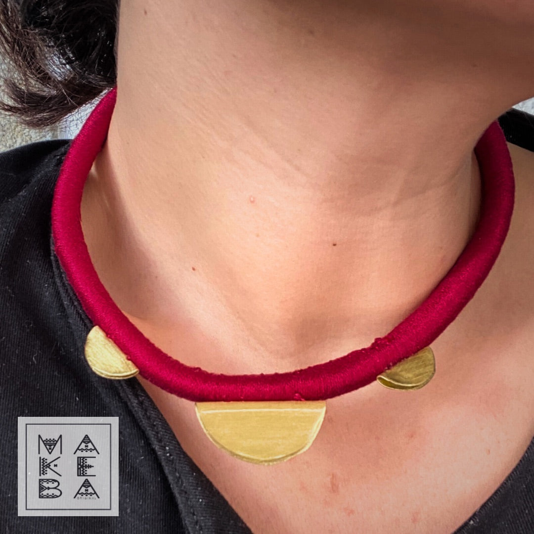 Girocollo Bairi - Borgogna Gold