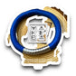 Bracciale Bangle Classic - Blu elettrico Argento Silver