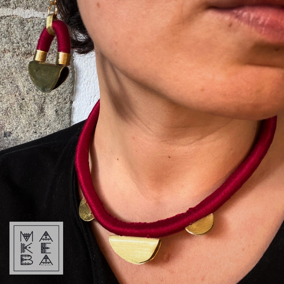Girocollo Bairi - Borgogna Gold