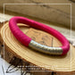 Bracciale Bangle Classic - Rosa Fuxia Argento Silver