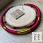 Collarino singolo - Rosso Borgogna Gold Oro