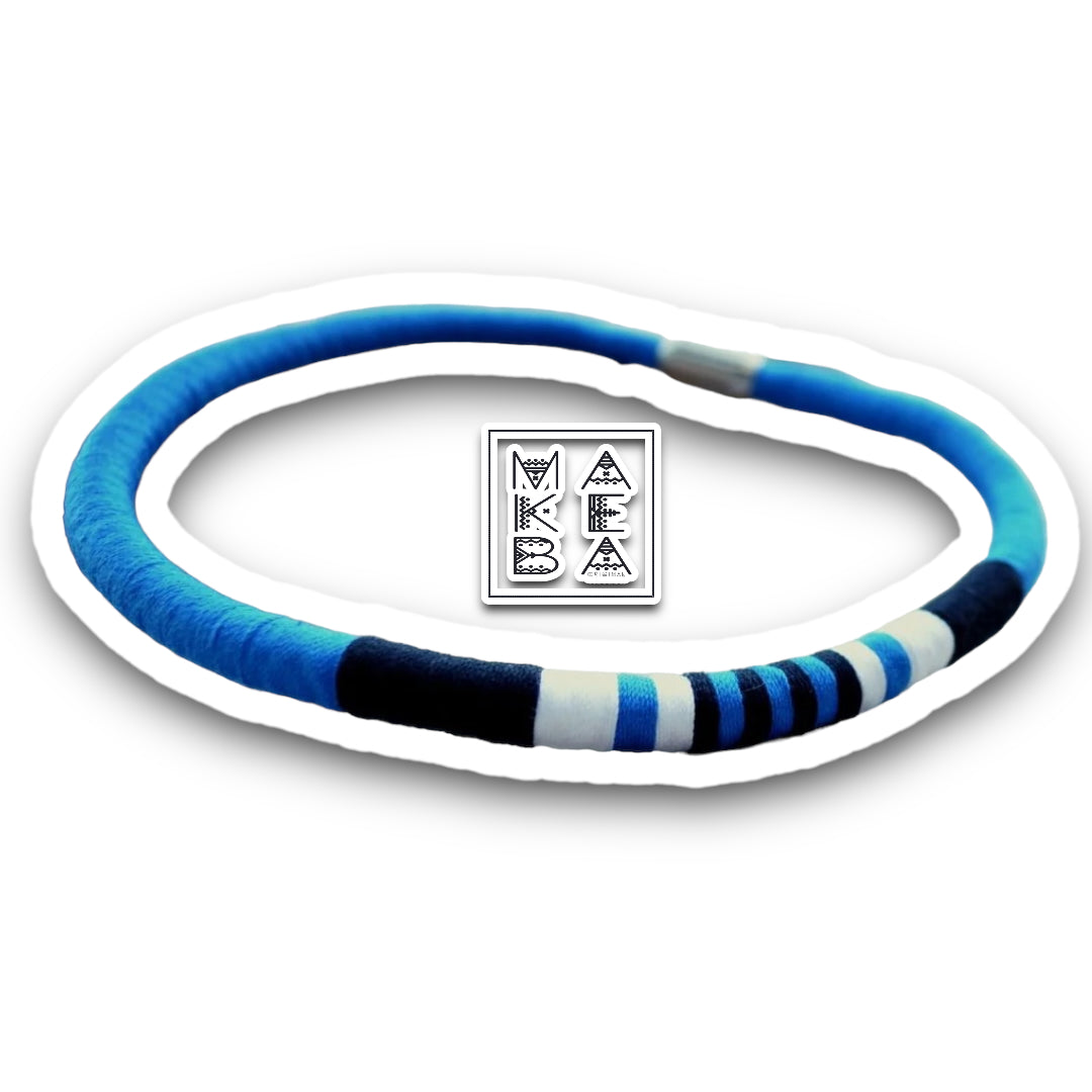 Collana Cobra Trap - Blu elettrico
