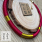 Collarino singolo - Rosso Borgogna Gold Oro