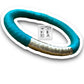 Bracciale Bangle Classic - Verde Petrolio Argento Silver