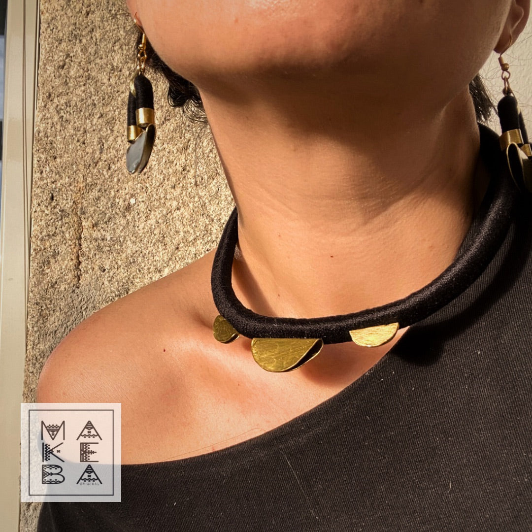 Girocollo Bairi - Nero Gold