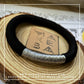 Bracciale Bangle Classic - Nero Argento Silver