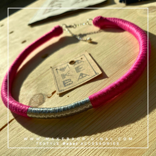 Collana Classic Silver - Fuxia