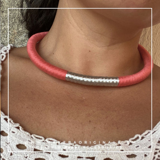 Collana Classic Silver - Corallo