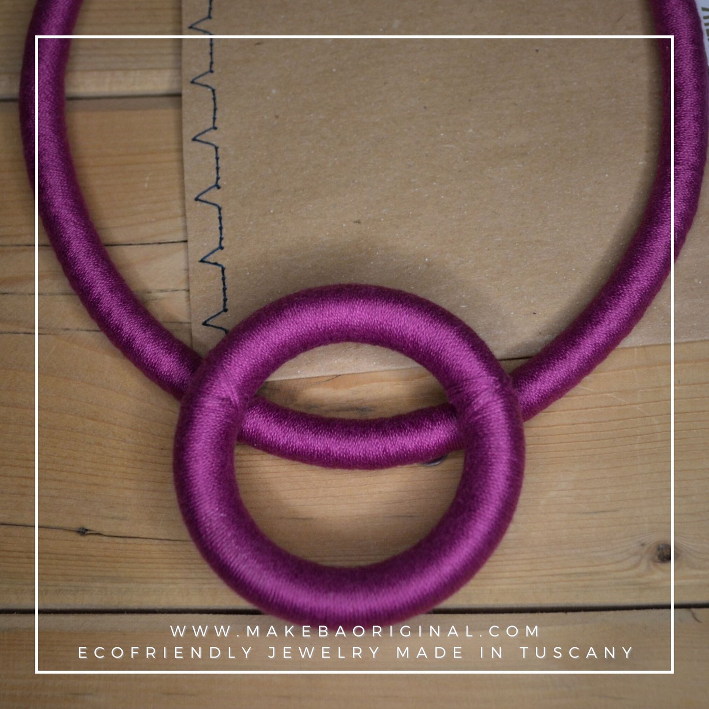 Collana Luna - all cotton Magenta