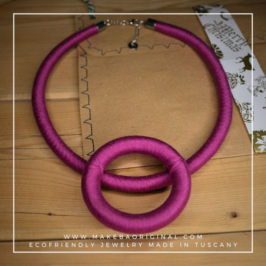 Collana Luna - all cotton Magenta
