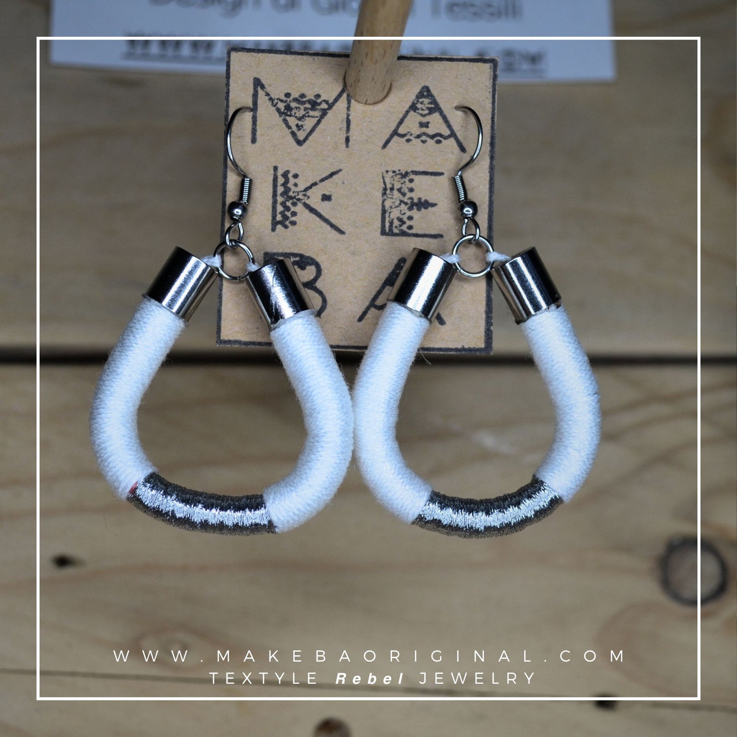 Orecchini Classic Drop - Bianco Silver