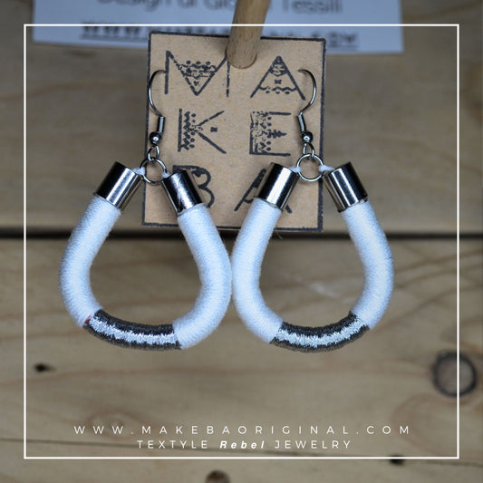 Orecchini Classic Drop - Bianco Silver