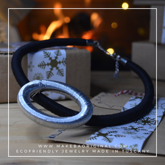 Collana Luna - Nero Silver