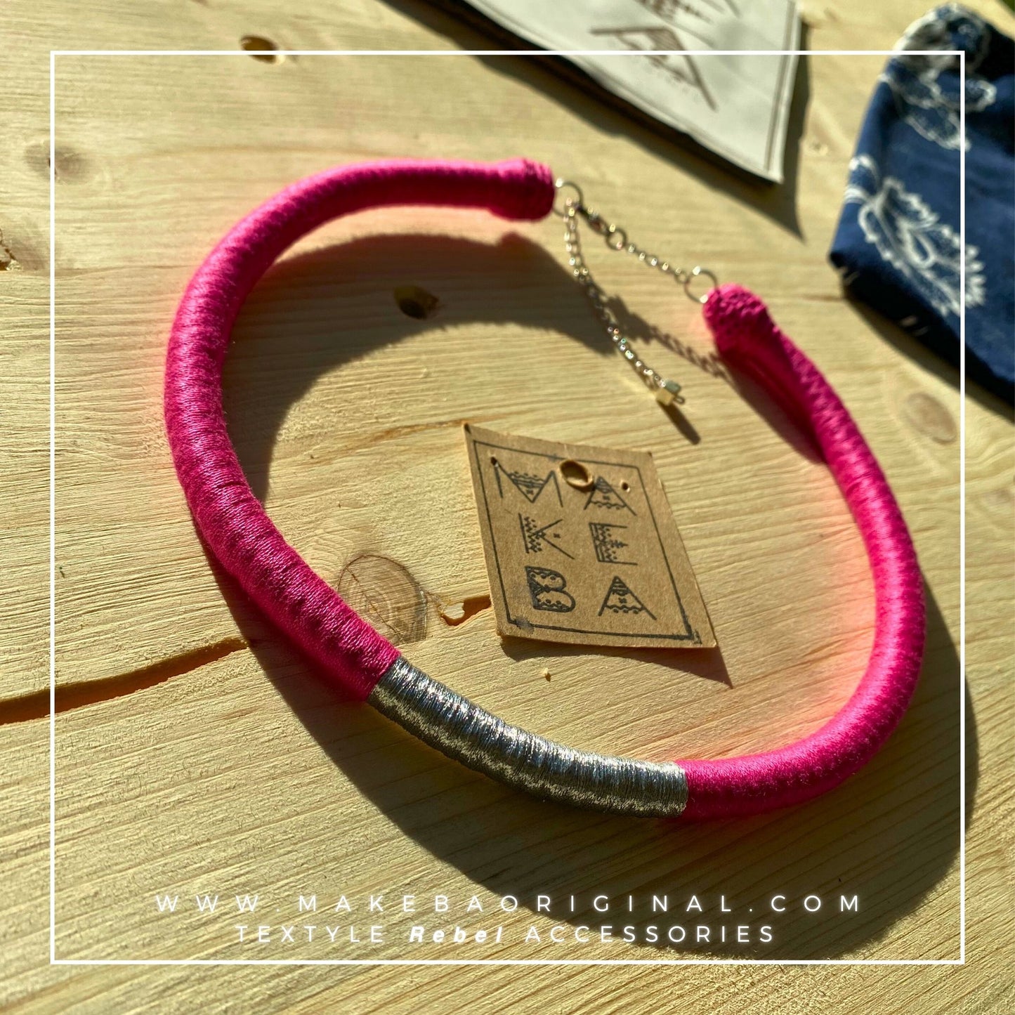 Collana Classic Silver - Fuxia