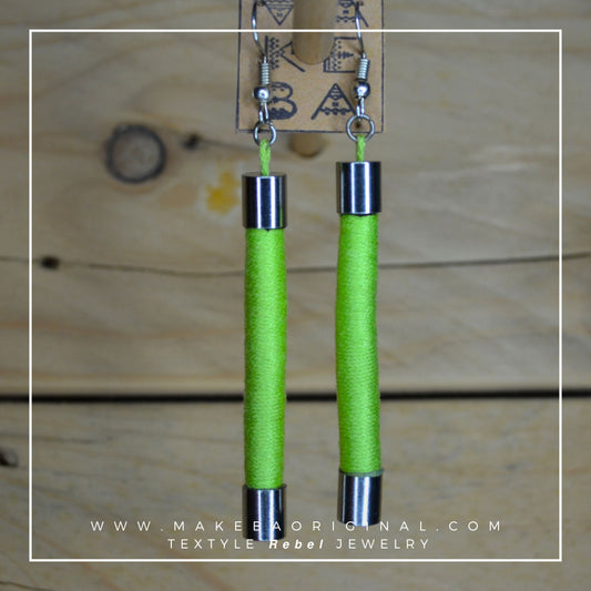 Orecchini Classic - Verde Lime Silver